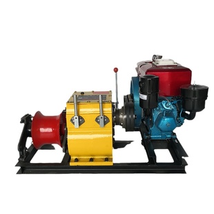 机动绞磨机柴油/汽油/电动5/8/10电力电缆牵引大动力牵引机