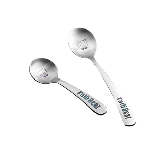 4个起包邮时尚中雅泰利熊304不锈钢勺铲勺圆勺饭勺冰激凌勺牛排刀