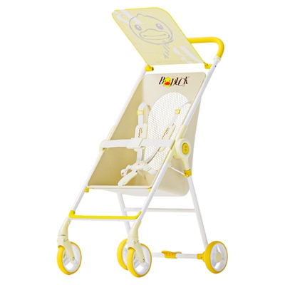 小黄鸭遛娃神器轻便折叠口袋推车