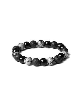 男士黑曜石轻奢小众手串手链男