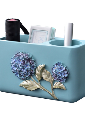 笔筒树脂收纳创意轻奢高档收纳