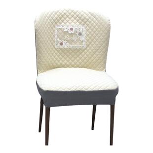 新款家用贝勒椅套罩弧形全包加厚防滑餐厅餐桌椅子套罩靠背坐垫套