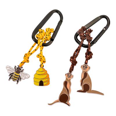 德国TROIKA动物挂饰登山扣钥匙扣