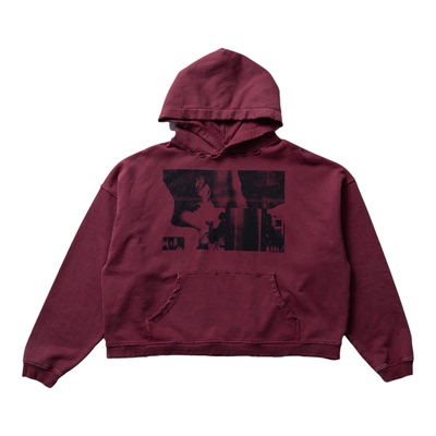 水洗褪色「花样年华」印花卫衣