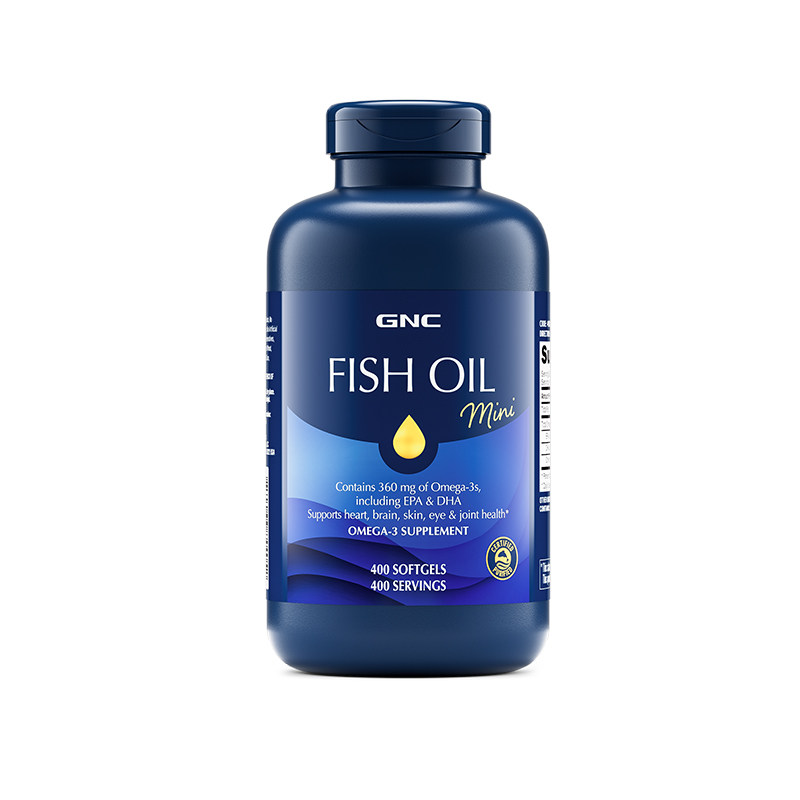 GNC健安喜深海鱼油IFOS认证omega3小颗粒全家rTG鱼油护脑眼400粒