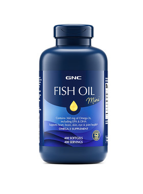 GNC健安喜超大瓶鱼油400粒rTG型