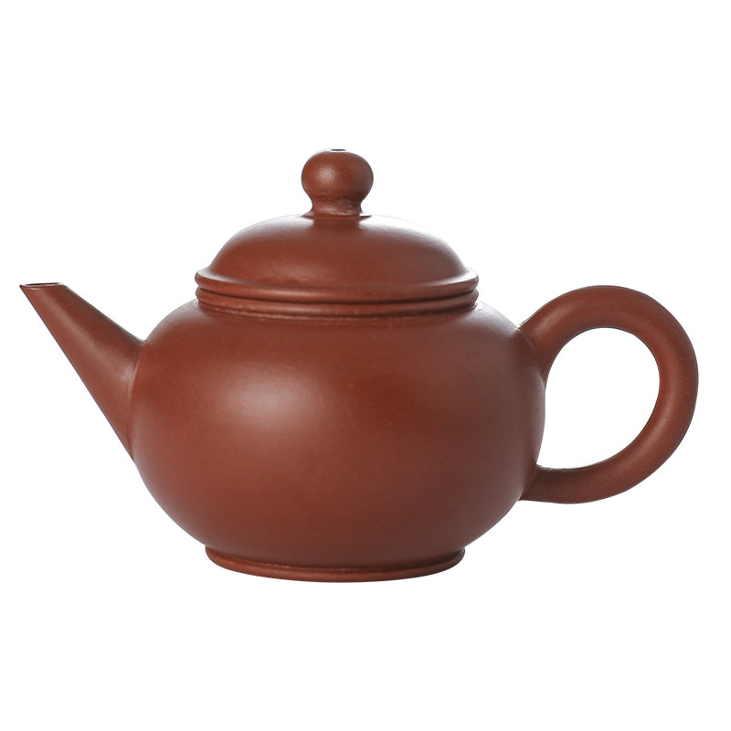 潮州手拉胚成型工艺朱泥茶壶