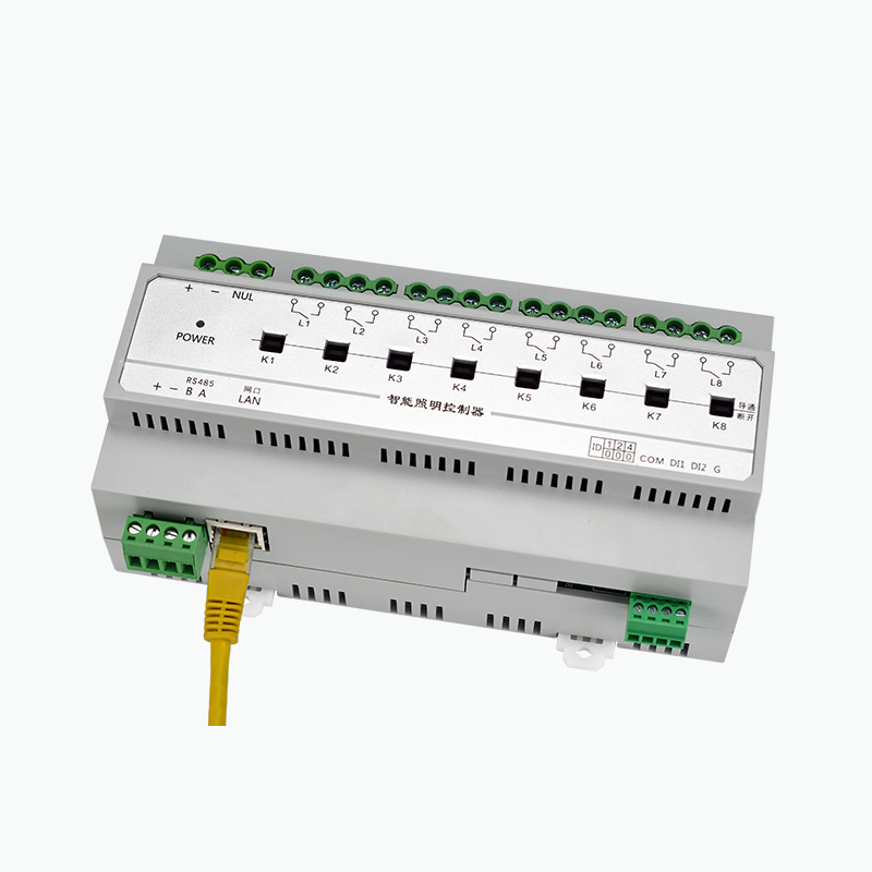 智能照明场景控制开关面板485通讯 86型可编程触摸屏灯控集中控制