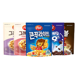 POST东西韩国麦片蔓越莓巧克力甜甜圈燕麦片代餐方便牛奶冲泡