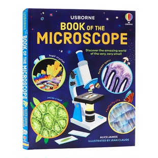 Usborne 显微镜之书英文原版绘本 Book of the Microscope 微生物科普百科启蒙 生物科学学习参考书籍 全彩图解