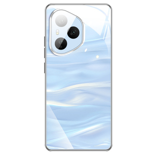适用华为荣耀400手机壳荣耀400Pro新款冰晶玻璃honor带镜头膜全包防摔保护套专用外壳系列爆款海风蓝男女后壳