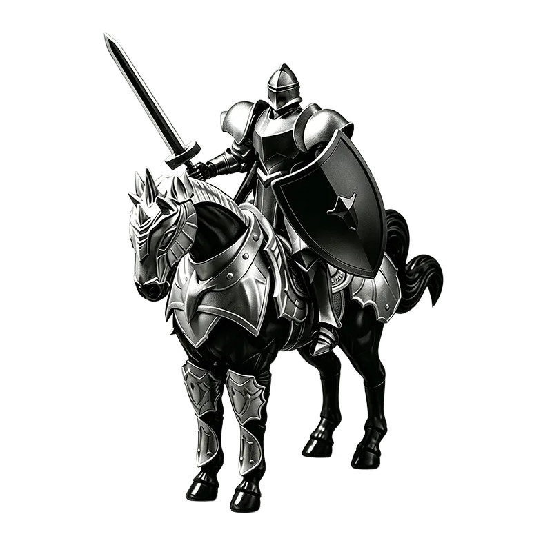 星迪加骑士盔甲可动拼装人偶模型