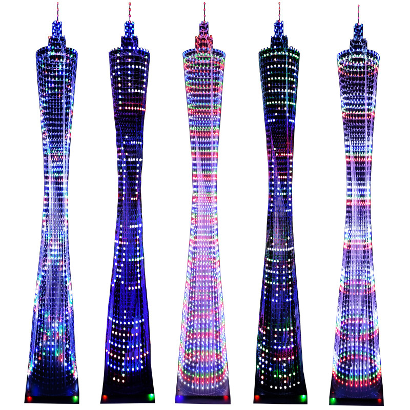 1.7米广州塔DIY套件64层LED小蛮腰光立方电子制作散件STM32单片机
