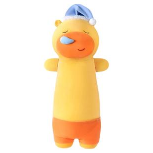 正版水豚噜噜长条抱枕睡觉夹腿毛绒玩具玩呆萌可爱网红趴趴公仔