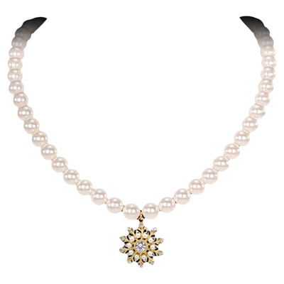 Eternelle雪之花礼珍珠锁骨项链