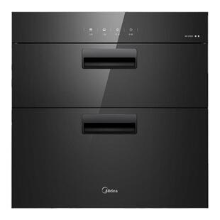 美的嵌入式家用二星消毒柜官方旗舰店烘干一体厨房碗柜碗筷90Q15S