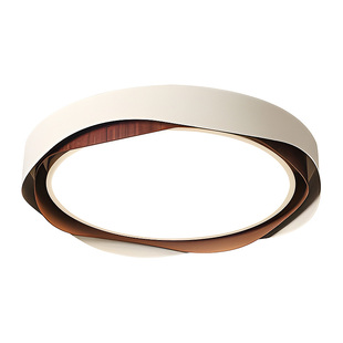 中古风卧室灯中古实木吸顶灯北欧简约餐厅灯复古护眼书房间主卧