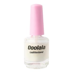 Ooolala Ladiiiesland护甲油强韧胶防断裂裸粉色透明色免烤养甲床