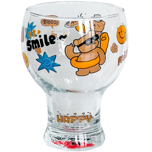 精酿啤酒杯可爱玻璃杯酒杯家用喝水杯子高颜值水杯咖啡杯果汁杯