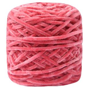 雪尼尔金丝绒粗毛线团 手编男女围巾毛衣帽子玩偶线 拖鞋毛线团