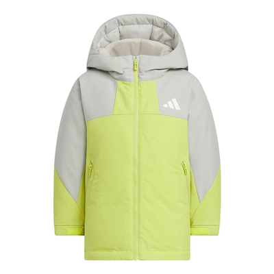 adidas阿迪达斯 2025冬男小童保暖休闲羽绒服连帽运动外套 KC5413