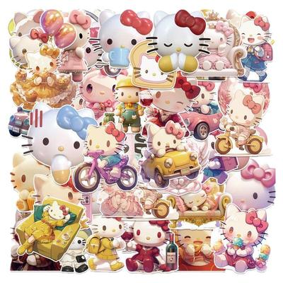 50张卡通Hellokitty凯蒂猫贴纸