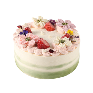 爱的丝绒 生日蛋糕动物奶油 蓝莓抹茶夹层 女生生日蛋糕成都