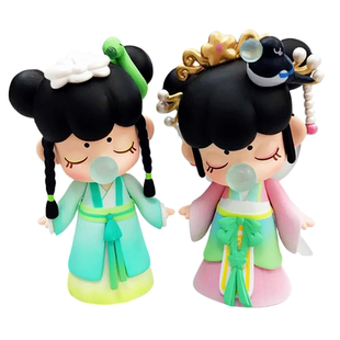 现货与子成说盲盒女孩手办礼物牛郎织女虞姬白素贞聂小倩摆件保真