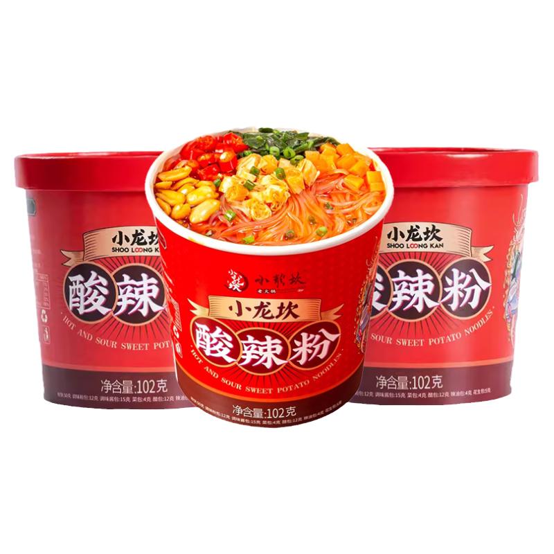 小龙坎酸辣粉整箱6桶金汤肥牛味
