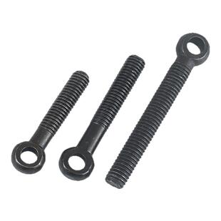 碳钢发黑活节螺丝 GB798黑色活接螺栓 吊环鱼眼带孔螺杆 活结螺钉