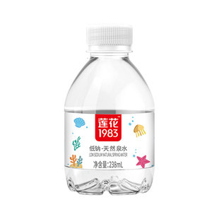 莲花1983婴儿水低钠天然泉水宝宝专用238*12瓶装迷你泡奶用整箱装