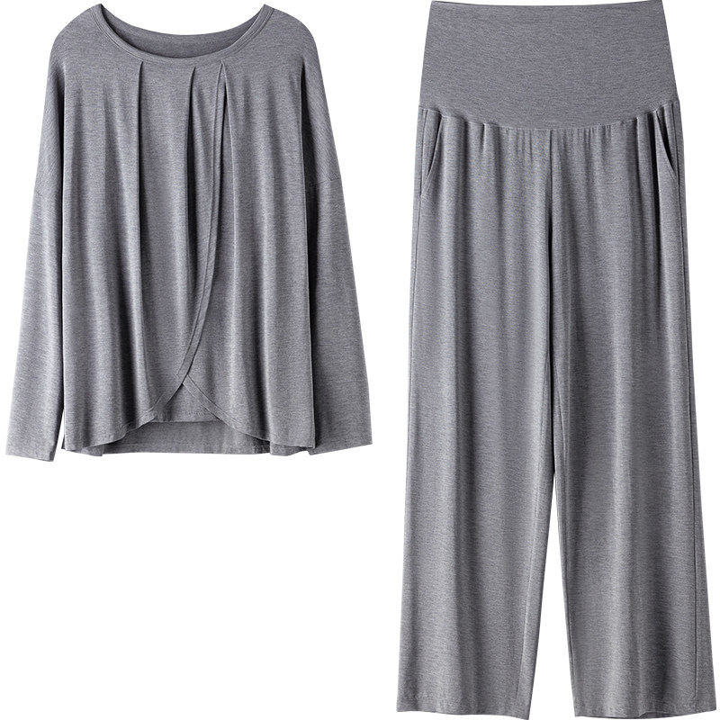 momjane月子服孕妇哺乳睡衣套装
