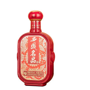 西凤酒50度名品浓香型原产地婚宴喜酒红瓶礼盒粮食白酒
