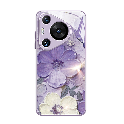 油画棒花朵适用华为pura70手机壳