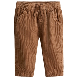 HM童装男婴裤子春季中腰松紧腰棉质灯芯绒长裤1295449