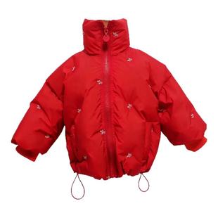 冬季童装三合一羽绒服三防面料直充绒防水防绒布料免压线免胆布布