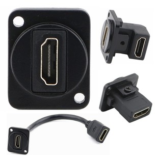 HDMI2.0直插86型面板安装高清母对母带延长尾线D型插座模块4K60hz