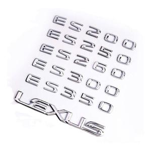 适用雷克萨斯is es ux gs ls lx rc凌志车尾标改装黑色字母尾标贴