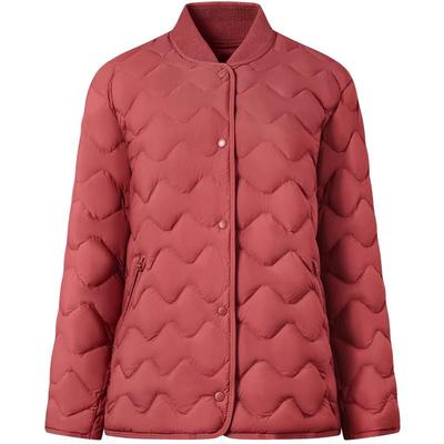 坦博尔轻薄羽绒服女短款棒球领