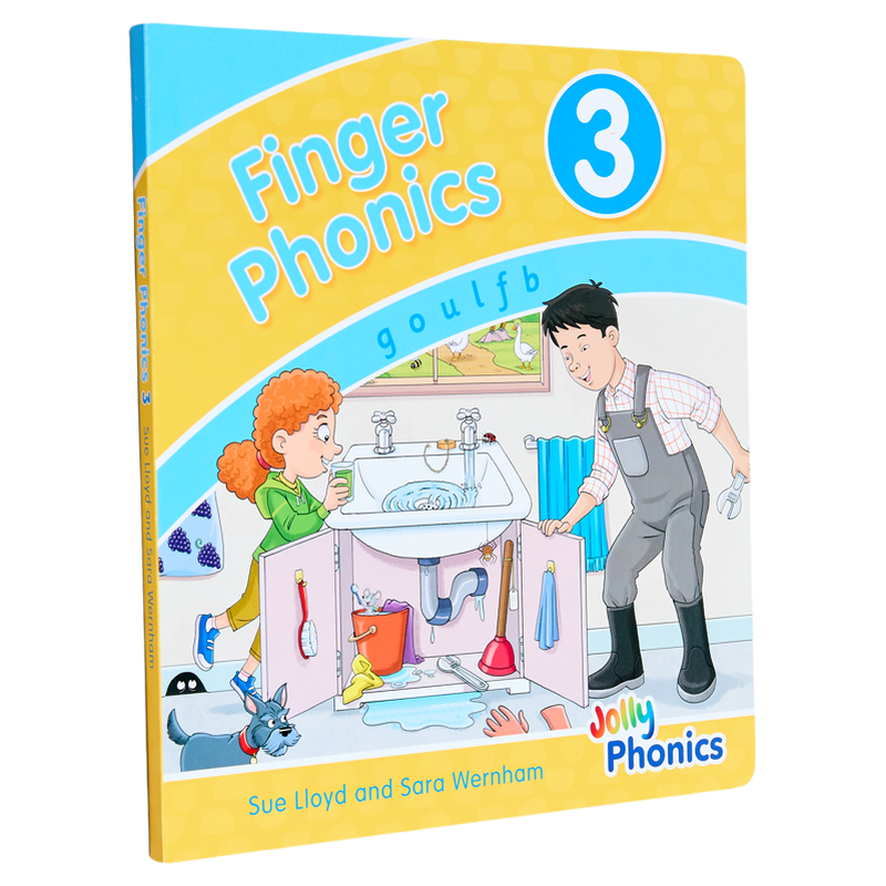 Finger Phonics Book 3 快乐自然拼读手指拼读书3 英文原版 英语字母表字母发音 多感官教学活动 Jolly Phonics 大音