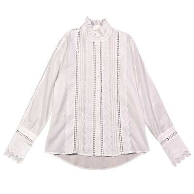 早春轻奢内搭直筒长袖衬衫现货