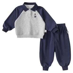 男童套装2026春季新款儿童运动套装男宝宝卫衣套装春装套装帅气潮