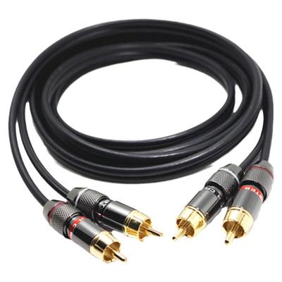 双莲花音频线音频线高屏蔽2RCA