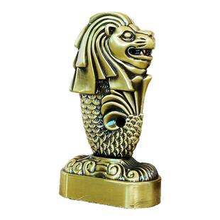 新加坡地标建筑金属工艺品鱼尾狮摆件家居酒柜办公室创意建筑礼品