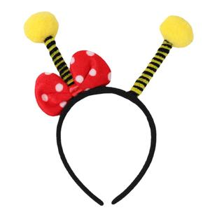 六一儿童节幼儿园运动会动物毛毛球发箍发饰卡通头饰蚂蚁蜜蜂头箍