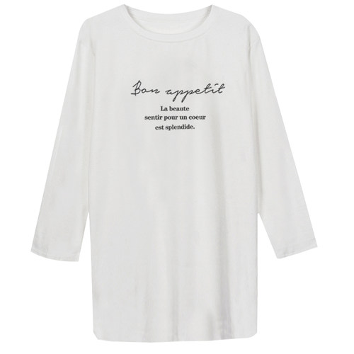 2025秋冬新款长袖t恤女韩版宽松大码中长款纯棉打底衫显瘦上衣潮