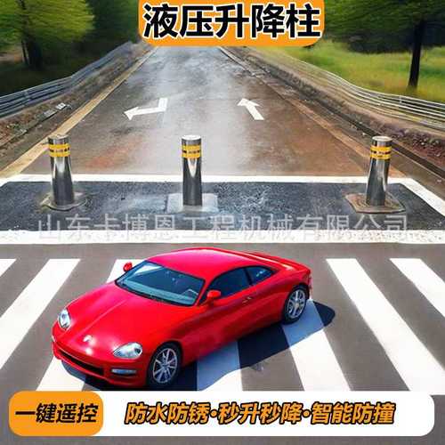 全自动升降柱 电动遥控半自动伸缩立柱 液压防撞全自动路障伸缩柱