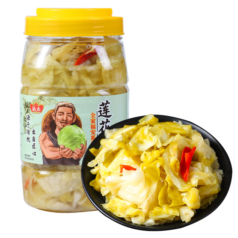 新味包菜泡菜酸辣下饭开胃菜罐装