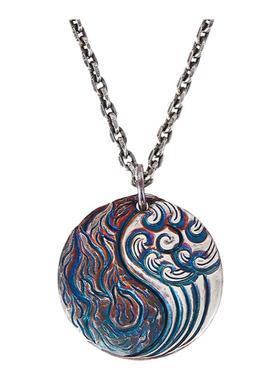 口力米大足银男个性潮流项链