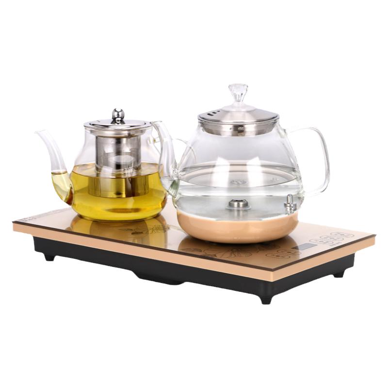 全自动底部上水壶电热烧水壶茶台泡茶具专用一体机茶桌抽水嵌入式